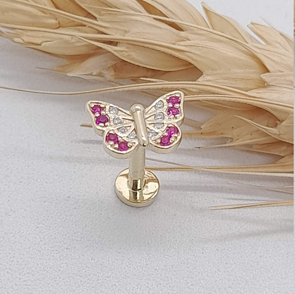 Butterfly Labret Stud